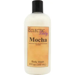 Mocha  Liquid Pearl Body Wash, 3 in 1 Use for Bubble Bath, Hand Soap & Body Wash