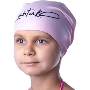 Kids Swim Cap for Long Hair - Comfortable Fit Silicone Swimming Hat for Girls & Boys with Curly Hair, Braids, or Dreadlocks - Durable & Easy to Wear