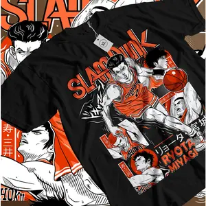 SLAM DUNK HANAMICHI SAKURAGI T-Shirt  Basketball Anime Manga Sport Anime Shirt Men'S Casual Loose T-Shirt Daily With Short-Sleeved Men'S And Women'S Street Rock T-Shirt
