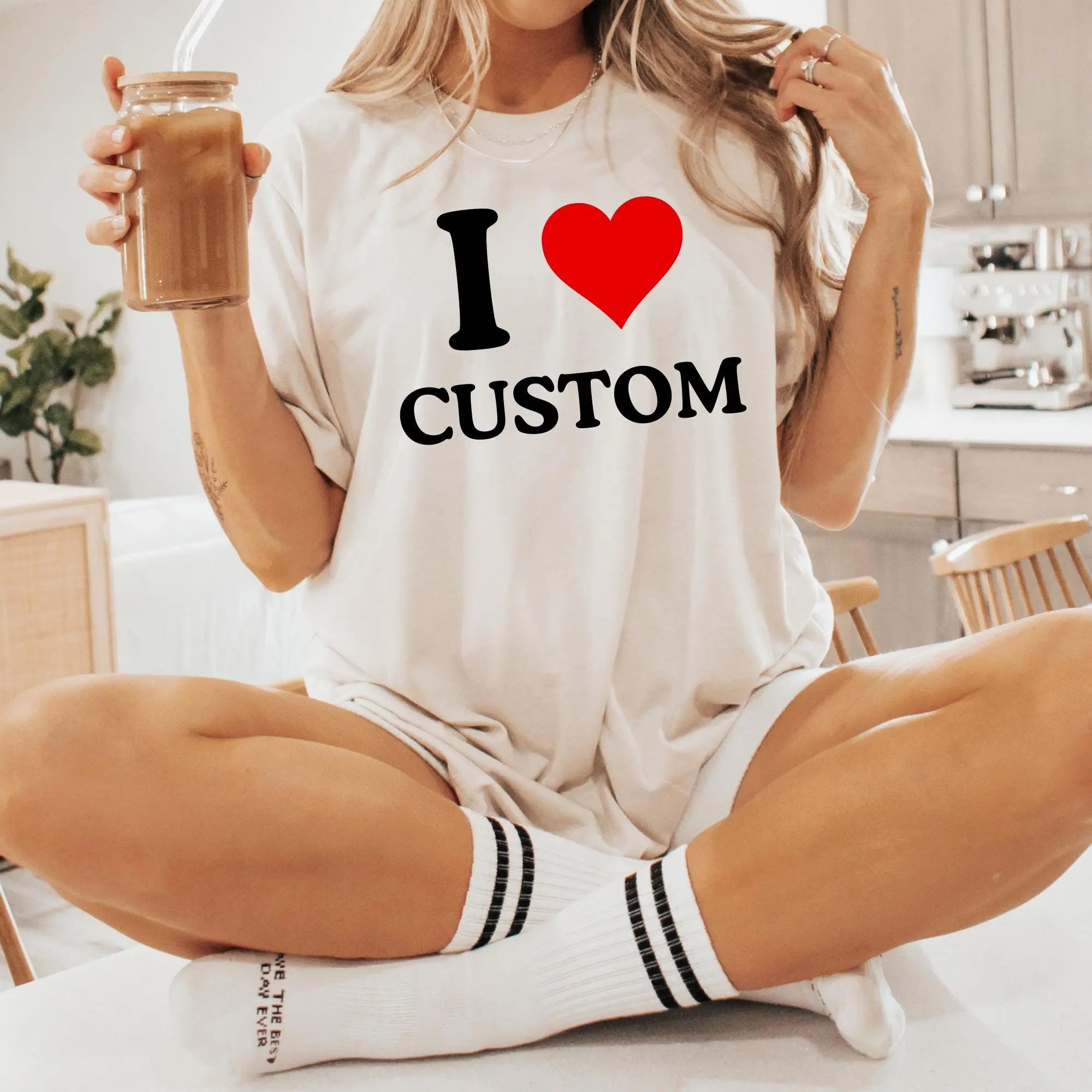 I Love Custom T-Shirt, Personalized Heart Valentines Day Gift, Shirt,I NYC Shirt
