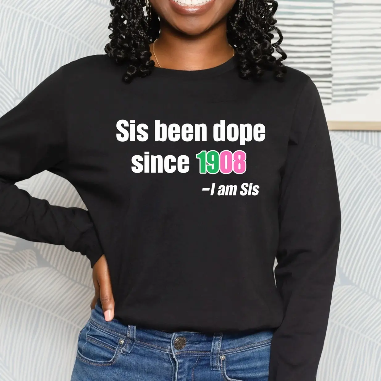 Alpha Kappa Alpha Sweatshirt. AKA Sweatshirt. AKA 1908 Sorority Apparel.  AKAs, Alpha Women, Ivies.