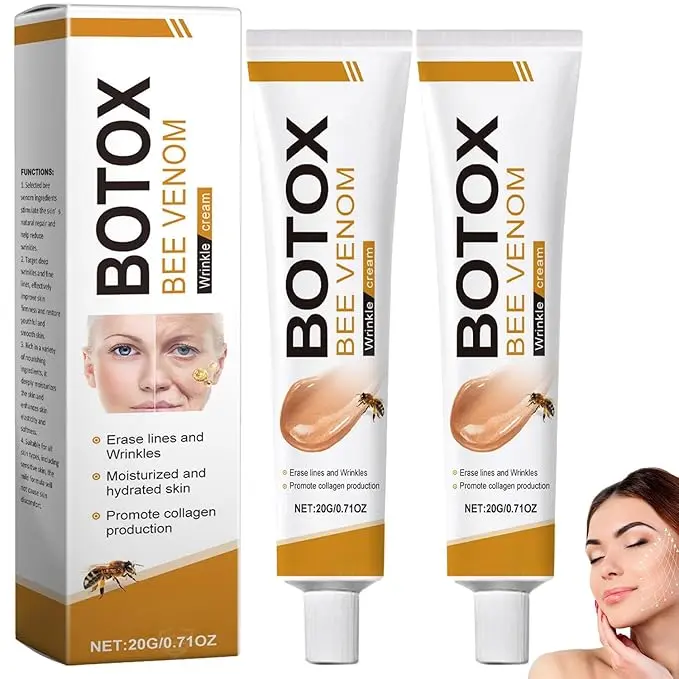 Botox Bee Venom Cream - Wrinkle Removal & Firming, Moisturizing, Lifting & Recovery for All Skin Type, Anti-Aging Bee Venom Cream,Face Cream Moisturiser (2pcs)