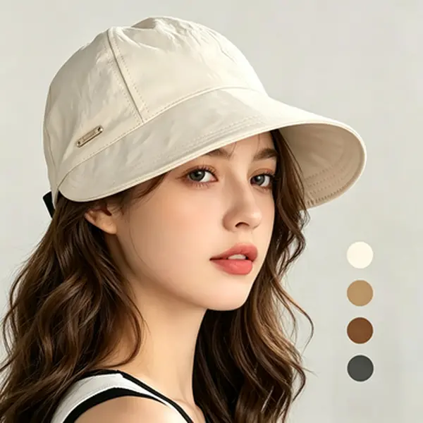 1/2/4 Pack Women's Wide Brim Sun Visor Hat, UPF 50+ Open Top Cap for Ponytails, Golf, Beach and Outdoor Activities