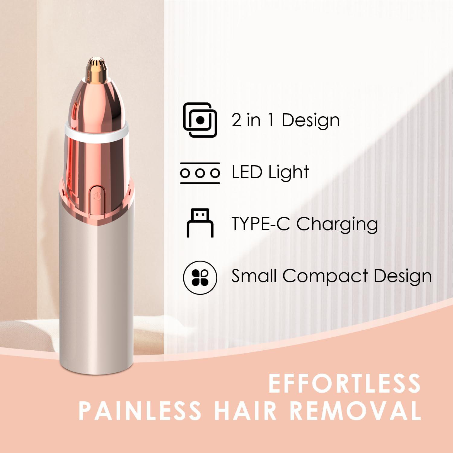 2 in 1 Facial & Eyebrow Hair Trimmer, Electric Eyebrow Trimmer, Lip Facial Body Hair Removal Tool, Facial Hair Care Tool, Electric Shaver Women, Eyebrow, Epilator Hair Remover,father'sdaygifts,summerhairstyles,dorm essentials 2 in 1 Facial & Eyebrow Hair Trimmer, Electric Eyebrow Trimmer, Lip Facial Body Hair Removal Tool, Facial Hair Care Tool, Electric Shaver Women, Eyebrow, Epilator Hair Remover,father'sdaygifts,summerhairstyles,dorm essentials