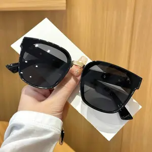 Square Frame Fashion Elegant Decoration Eyeglasses For Men And Women Suitable For Daily Outfit Driving Riding Holiday Gift For Summer Beach Vacation Outdoor Travel Shades Temple Decoration Elegant Style