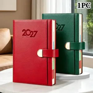 2027 New Calendar Log, Self-Discipline Check-In, Time Management, Daily Page, 365-Day Plan, Office Use, 400 Pages, Schedule Organizer
