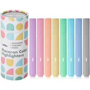Highlighter Set, 8 Pack - Macaron & Pastel Colors, Book Highlighter s