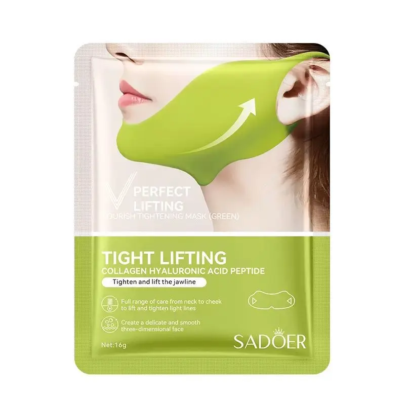 V-Shape Lifting Face Mask | Chin Up Firming Mask for Double Chin Reducer & Jawline Contour, Intensive Moisturizing Skin Care