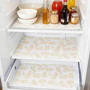4pcs/8pcs Waterproof Refrigerator Pads, Moisture Resistant, Non Slip, Washable, Reusable, Eva Material, Kitchen Decor, Drawer Pads, Shoe Cabinet Pads
