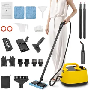 Steam Cleaner with Extension Pole, 51 oz, Steam Cleaner for , Adjustable Steam , 26 Accessories, Handheld Steam Cleaner for Walls, Gaps, Hard Floors, and Tiles