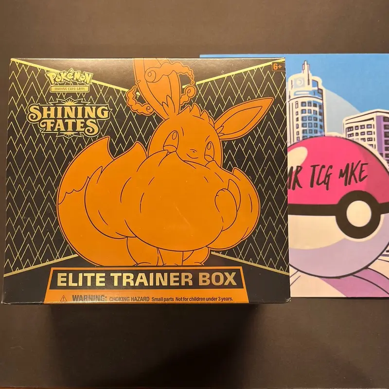 pokemon shining fates elite trainer box card list OPENED contents NO PACKS/PROMO ETB TCG which is known for its shiny and rare card variants Pokemon Shining Fates Elite Trainer