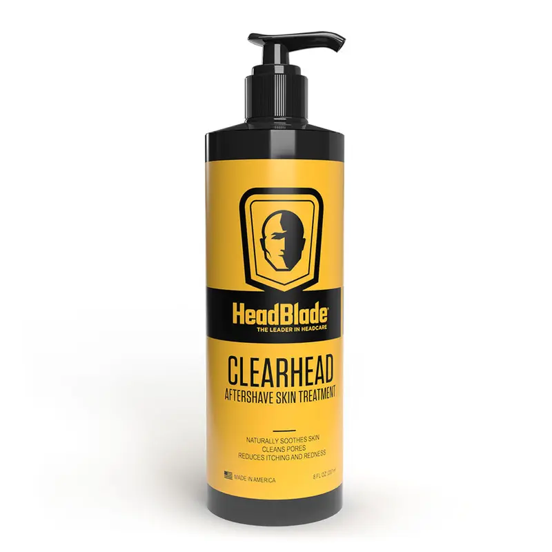 HEADBLADE ClearHead Aftershave Liquid - Men's Bump-Free Post-Shave Treatment with White Tea Extract, Zinc PCA, Camphor, Natural Blend, 8 oz Cruelty-Free Cleansing Water Bottle for Normal Skin, Redness Relief, Soothing, Comforting Care for Post-Shave Skin