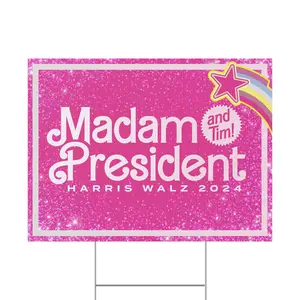 Madam President - Kamala Harris (and Tim!) 2024 - Yard Sign