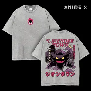 Retro 90s Gengar Ghost Lavender Town Legend Anime Vintage Tee