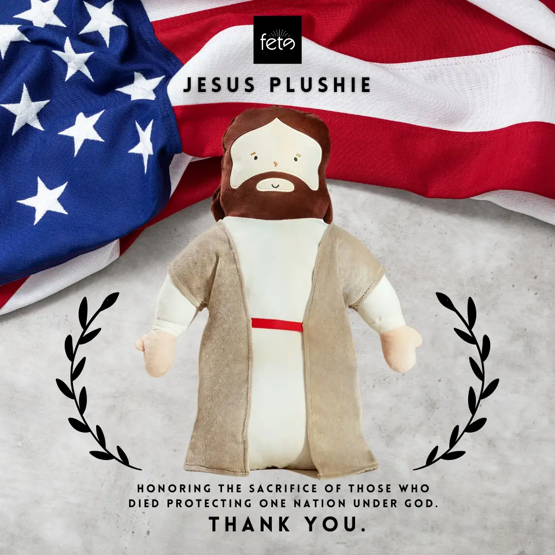 Jesus Plushie, 21 inch White, peluche de jesus, memorial day gift