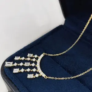 k18yg labgrown diamond necklace 3.04g D1.19ct lg186 zlz046
