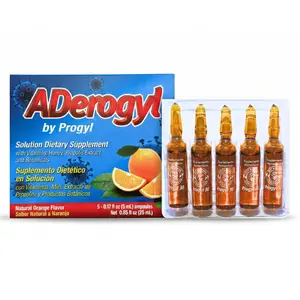 Aderogyl Liquid Vitamins with Honey and Propolis Extract - 5 Ampolletas Net 25 mL