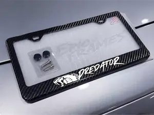 Predator License Plate Frame for Shelby GT500 100% Real Carbon Fiber