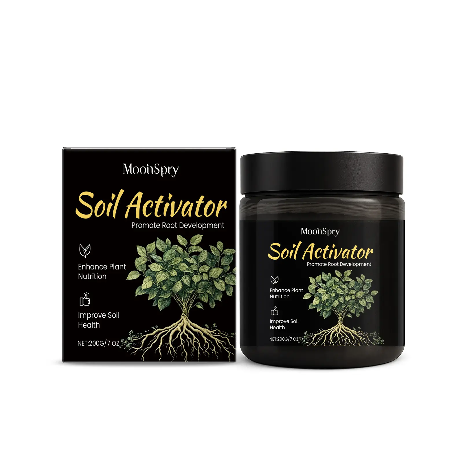 [DealsForYouDays] MoonSpry 200g Organic Lawn Soil Activator, Garden Flower Plant Fertilizer, Enhances Plant Nutrition, Improves Health, Promotes Root Development, Loosens Daily, Organic Lawn Soil Activators