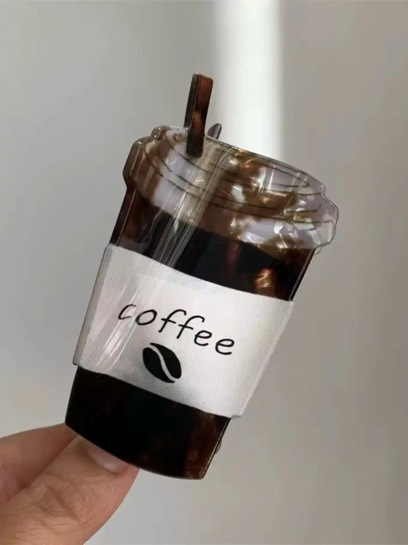 Coffee Drink Style Hair Claw Clip, Coffee Hair Clip Design, Anti-Slip Strong Hold, Suitable for Thick & Thin Hair, Fashionable Hair Accessory, All Seasons, Fun Claw Clips, Hair Decor, Hair Clips For Styling