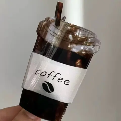 Coffee Drink Style Hair Claw Clip, Coffee Hair Clip Design, Anti-Slip Strong Hold, Suitable for Thick & Thin Hair, Fashionable Hair Accessory, All Seasons, Fun Claw Clips, Hair Decor, Hair Clips For Styling