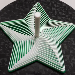 Expandable 5-Point Star Fidget Wand | Smooth Expanding Star with Satisfying Click