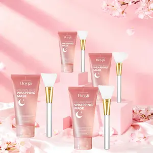 Collagen Night Wrapping Mask, Hydrating Face Mask, Overnight Skin Revitalizing Care, Deep Moisturizing, Restores Elasticity, Skincare