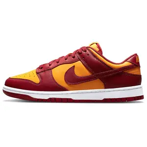 Nike Dunk Retro Midas Gold Low-Top Men's Sneakers in Burgundy and Gold Verifiable, with credentials and supporting global authentication