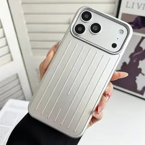 A Minimalist and Versatile Suitcase-style Phone Case, Compatible with All iPhone 17 Pro Max/16/15/14/13/Plus/Models; Aurora Transparent Magnetic Case Made of Material to Prevent Yellowing; Shockproof Four-corner Design