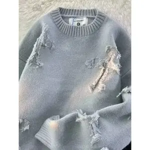 Loose-Fit Casual Fashion Sweater Set, Plain Knitting Fabric, Fall & Winter Wear, Men Women Unisex Design, Daily Comfortable Can be used with a raincoat