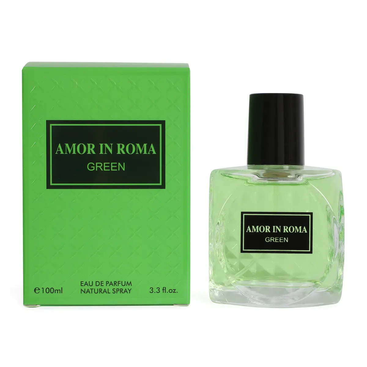 Amor In Roma Green Eau de Parfum Natural Spray Perfume for Women 100ml/3.3fl.oz. - Fragrance for Women
