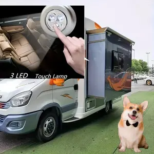 Pet Mini LED Night Light, Battery Powered Touch Pet Night Light Stick Touch Touch Light Stick Closet Push Light, Self Adhesive Push Light LED Battery Powered Night Light, Pet