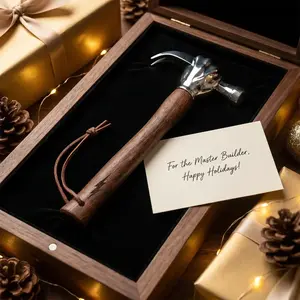 "The Hero's Hammer"  Power Fist Design Creative Tool | Emotional Value Gift for Men & DIY Lovers | Unique "Smash Your Goals" Novelty Decor | Premium Solid Wood & Gift Box