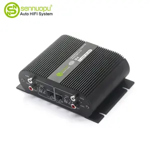 Sennuopu Class D Amplifier 12V 24V 4-Channel 400W Mini Amplifier for Car, Yacht, Motorcycle, Van, Bus, and Stereo Audio System