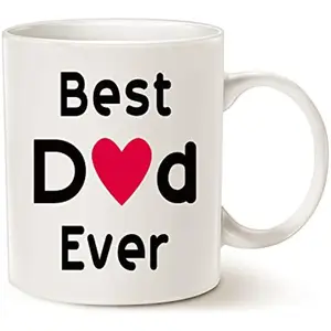 Best Dad Coffee Mug, Best Dad Ever Unique Birthday Gifts Idea for Dad Father Papa Daddy, Happy Father's Day mug