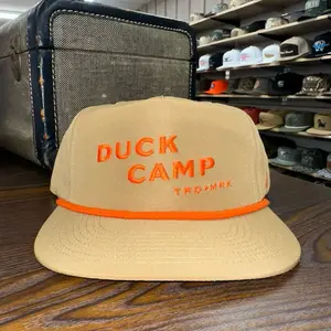 Duck Camp Trademark Rope Hat - Wheat / Orange Rope