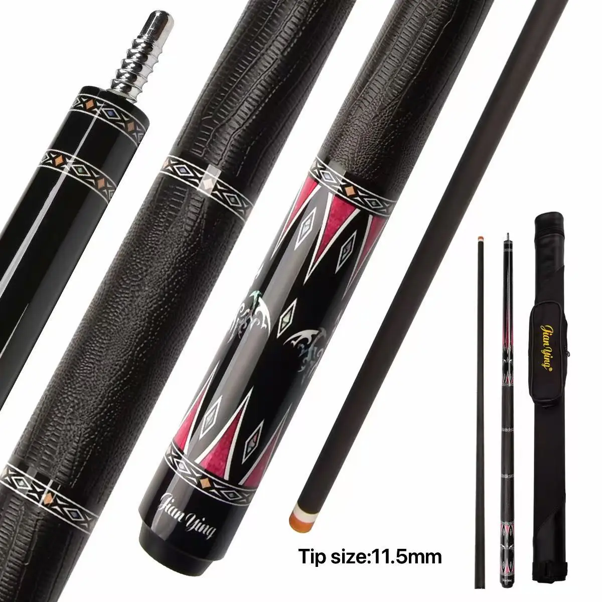 YFEN Carbon Fiber Pool Cue Sticks, Professional Low Deflection