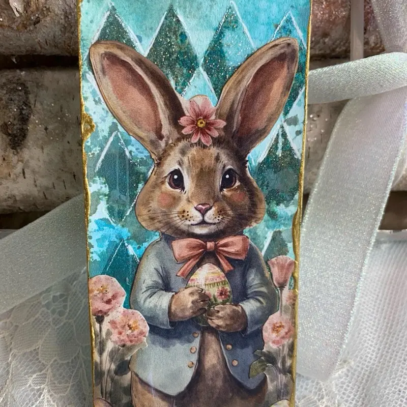 1 Handmade Bookmark / mixed media painted bookmark 1 Handmade Bookmark / mixed media painted bookmark