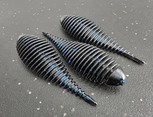 Sapper Baits 3.8" Ambush Gilly- Midnight Ops- Black with Blue Flake