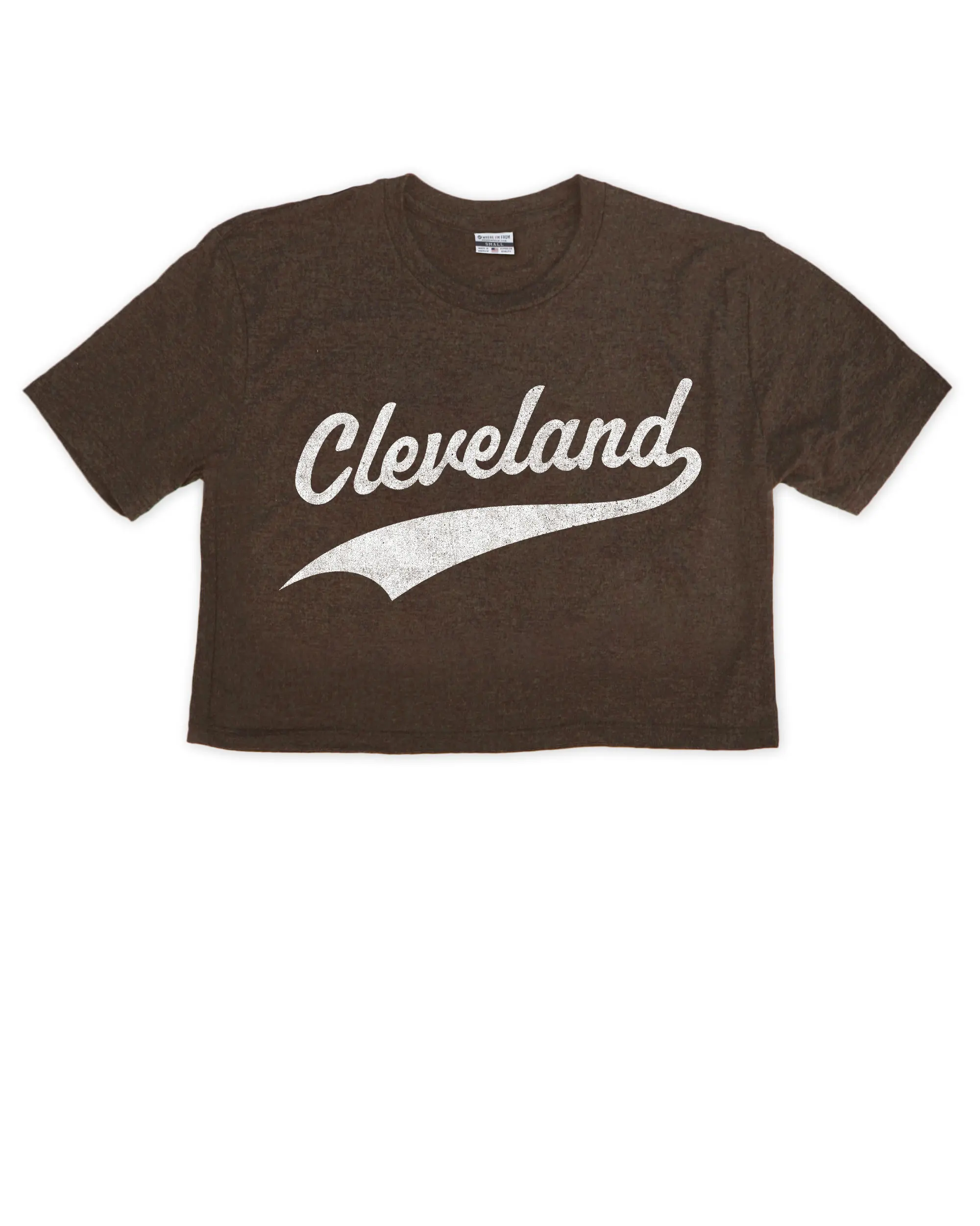 Cleveland Underline Varsity Cropped Tee