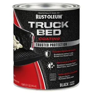 Automotive Truck Bed Coating 342668 Black, Non-Skid Coating, Maximum Strength Against Weather and Chemicals, Heavy Duty Formula
