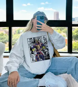 Vintage AII Might MHA Anime Manga T-Shirt Sweatshirt Hoodie Anime Fan Gift