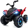 Hikiddo 24/12V Spider Kids ATV 4 Wheeler with LED Light 2*200W Motor, Ride on toy for Boys Girls