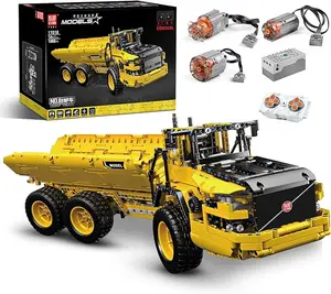 Mould King 17010 Engineering Dump Truck Building Block Kits MOC Gift 1888 Pieces with Motor APP Remote Control RC Car Toy Latex Free ABS Carbon Fiber Materials