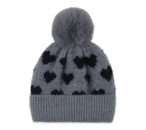 Hadley Wren Heart Pom-Pom Beanie Hadley Wren Heart Pom-Pom Beanie