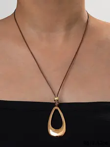 Vintage Teardrop Shaped Pendant Necklace for Women & Girls, Fashion Jewelry for Party, Daily Clothing Decor, Trendy All-match & Exquisite Jewelry for Birthday Gift, Jewelry Accessory Modern versatile accessories