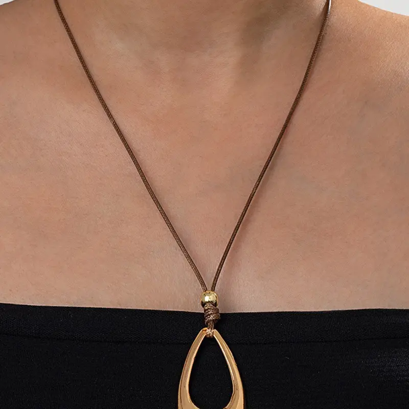 Vintage Teardrop Shaped for Women & Girls, Fashion Jewelry for Party, Daily Clothing Decor, Trendy All-match & Exquisite Jewelry for Birthday Gift, Necklace for Daughter, Jewelry Accessory Modern versatile accessories, Necklace Only