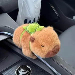 Cute Capybara Design Car Interior Decoration, Plush Car Center Console Ornament, Car Interior Decoration Accessories for Women & Men, Car Interior Accessory