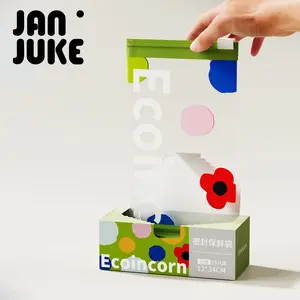 Sealed food storage bag, vertical bottom, easy to fill sandwich and snack bags, storage freezer bag with grip sealing technology, convenient to open and close 65 tubes