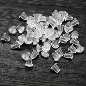 Multi-colors Metal and Plastic Earring Back Plug Cap Nail Accessories Anti-allergic Anti-inflammatory DIY Jewelry Accessories